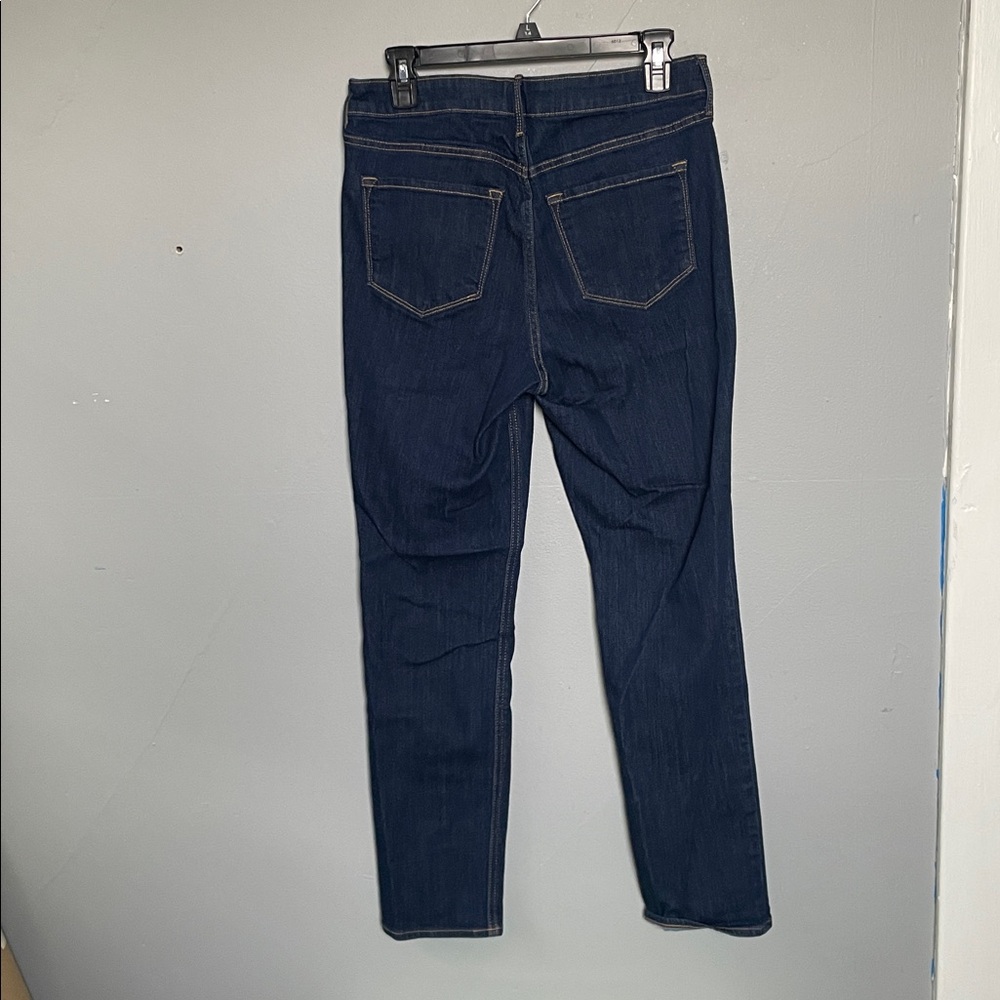 Old Navy W’s size 10 dark wash high rise straight denim jeans normcore capsule - Picture 5 of 7